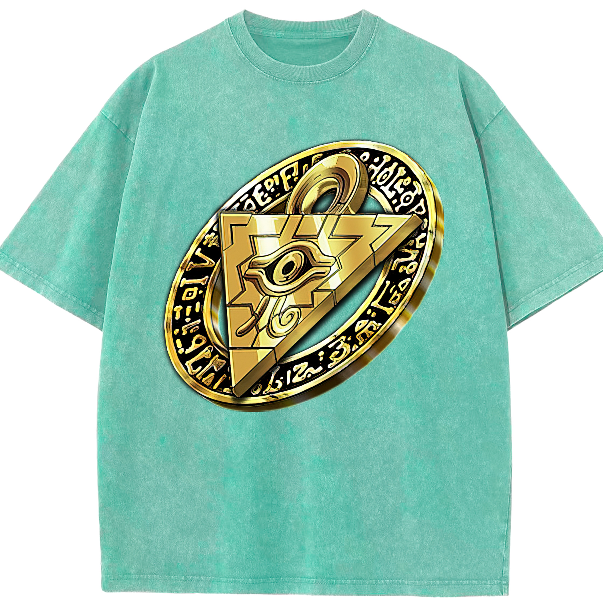 （画像用） 遊☆戯☆王 Yu-Gi-Oh! 綿100% ヴィンテージ風 半袖Tシャツ（フロントプリント）